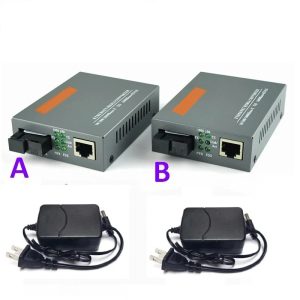 Convertidor de medios de fibra óptica Gigabit