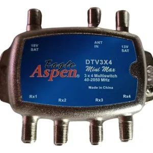 Eagle Aspen DTV3X4 3x4 Mini Max Multi Switch 40-2050 MHz