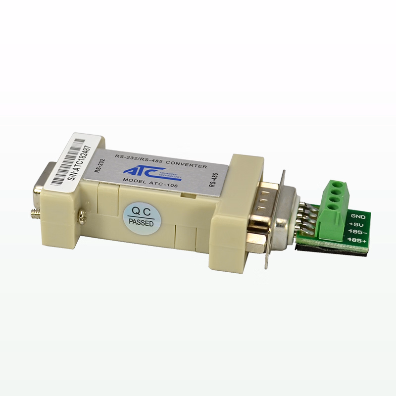 Convertidor de interfaz RS-232 a RS-485 alimentado por puerto con no aislado (ATC-106)