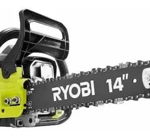 Motosierra a gasolina de 2 tiempos y 14 pulgadas y 37 cc de RYOBI.